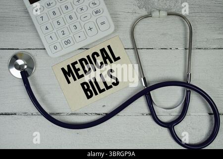 Arztrechnungen Stockfoto