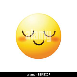 Müde Emoticon-Vektor-Illustration isoliert. Niedliches Emoji-Symbol. Symbol für erschöpftes Emoji. Trauriges Smiley-Gesicht. Stock Vektor