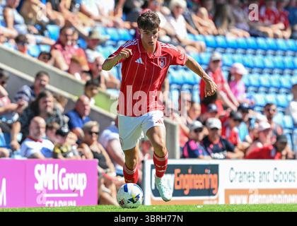 Chesterfield, Großbritannien. Juli 2025. Während des Spiels Chesterfield vs Nottingham Forest Pre Season im SMH Group Stadium in Chesterfield. Der Bildnachweis sollte lauten: Cody Froggatt/Sportimage Credit: Sportimage Ltd/Alamy Live News Stockfoto
