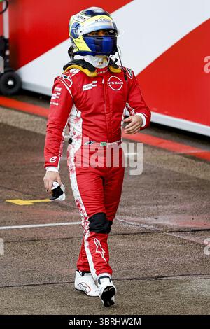 SETTE CAMARA Sergio (BH), Reservefahrerin des Nissan Formula E Teams, Porträt während des Berliner ePrix, 13. Und 15. Runde der ABB FIA Formel E Weltmeisterschaft 2024-25, auf dem Tempelhof Airport Street Circuit vom 11. Bis 13. Juli 2025 in Berlin Stockfoto