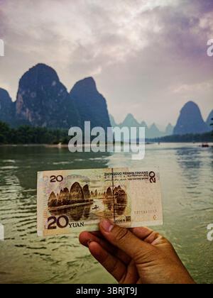 Touristenziel in guilin, wenn Sie china besuchen, um die chinesische Kultur zu lernen Stockfoto