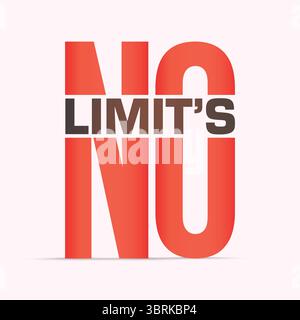 No Limits Vector Design – T-Shirt Design Stock Vektor