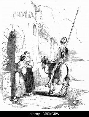 M. Jones - die Abenteuer des Don Quijote de la Mancha für die Jungen (Seite 17). Stockfoto