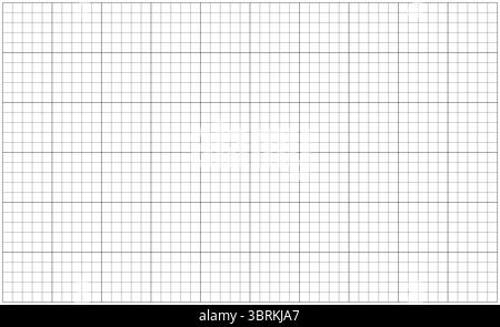 Rasterpapier. Notizbuch quadratisches Blatt leer. Typografie-Mockup zur Herstellung von Notizbüchern für die Schule. Mathematische Minimalmuster. Bildung Stock Vektor