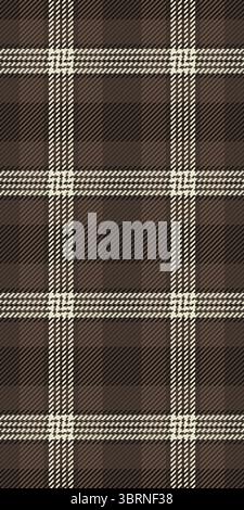 Elegantes braunes und cremefarbenes Karomuster. Perfekt für Textildesign, Mode oder Website-Hintergründe. Diese nahtlose Textur sorgt für Wärme und Eleganz Stock Vektor