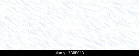 Nahtloses diagonales Regenmuster. Starke, strömende Regenstruktur. Sich wiederholender Hintergrund fallender Wassertropfen. Hintergrundbilder für Schneeregen, Hagel oder Schneefällen. Diagonaler Regenguss-Hintergrund. Vektorabbildung Stock Vektor