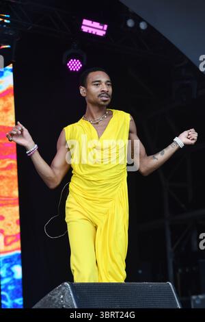 UK. Juli 2025. LONDON, ENGLAND - 12. JULI: Durand Bernarr tritt am 12. Juli 2025 im British Summertime, Hyde Park in London auf.CAP/MAR © MAR/Capital Pictures Credit: Capital Pictures/Alamy Live News Stockfoto
