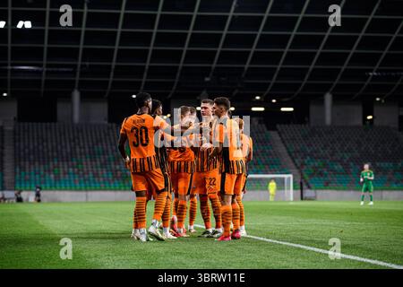 LJUBLJANA, SLOWENIEN - 10. JULI 2025: UEFA Europa League FC Shakhtar Donetsk gegen Ilves im Stadion Stozice. Stockfoto