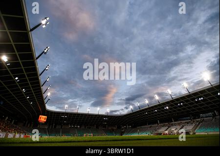 LJUBLJANA, SLOWENIEN - 10. JULI 2025: UEFA Europa League FC Shakhtar Donetsk gegen Ilves im Stadion Stozice. Stockfoto