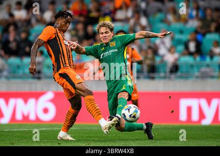 LJUBLJANA, SLOWENIEN - 10. JULI 2025: Kevin - das Spiel UEFA Europa League FC Shakhtar Donetsk gegen Ilves im Stadion Stozice. Stockfoto