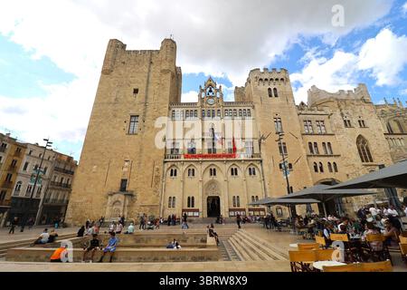 Rathaus, Außenansicht, Stadt Narbonne, Departement Aude, Frankreich Stockfoto