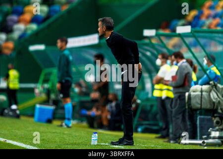 7. Oktober 2020, Lisboa, Portugal: Luis Enrique von Spanien während des Internationalen Freundschaftsspiels zwischen Portugal und Spanien im Jose Alvalade Stadion am 7. Oktober 2020 in Lissabon Portugal (Bild: © Indira/DAX via ZUMA Wire) Stockfoto