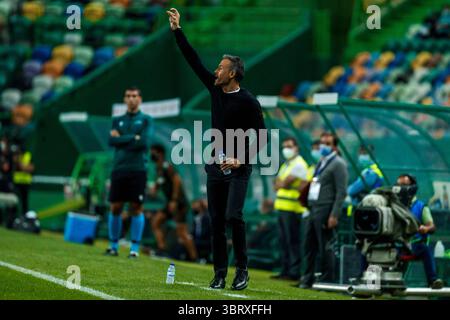 7. Oktober 2020, Lisboa, Portugal: Luis Enrique von Spanien während des Internationalen Freundschaftsspiels zwischen Portugal und Spanien im Jose Alvalade Stadion am 7. Oktober 2020 in Lissabon Portugal (Bild: © Indira/DAX via ZUMA Wire) Stockfoto