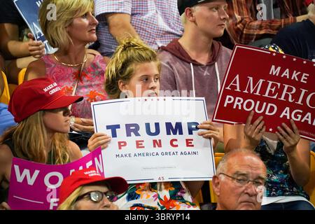 20. Juni 2018 - Duluth, MN, USA - Präsident Donald Trump besucht am Mittwoch, den 20. Juni 2018 in Duluth, Minn. (Bild: © Glen Stubbe/TNS via ZUMA Wire) Stockfoto