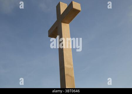 Das Weiße Kreuz in SRD, Dubrovnik, Kroatien Stockfoto
