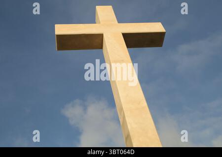 Das Weiße Kreuz in SRD, Dubrovnik, Kroatien Stockfoto