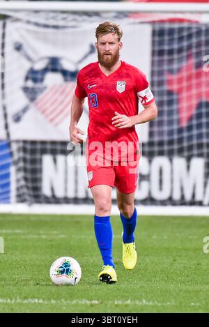 September 2019: US-Nationalmannschaft Tim Ream (13) während des letzten Spiels vor der CONCACAF Nations League als Gastgeber der United States Men's National Team Uruguay im Busch Stadium in St. Louis City, MO Ulreich/CSM (Credit Image: &Copy; Richard Ulreich/CSM via ZUMA Wire) Stockfoto