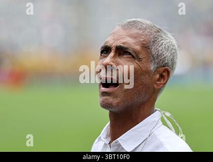 New Jersey, USA. Juli 2025. Romario beim Finale der FIFA Club-Weltmeisterschaft Chelsea gegen Paris Saint Germain im Metlife Stadium, New Jersey. Der Bildnachweis sollte lauten: David Klein/Sportimage Credit: Sportimage Ltd/Alamy Live News Stockfoto