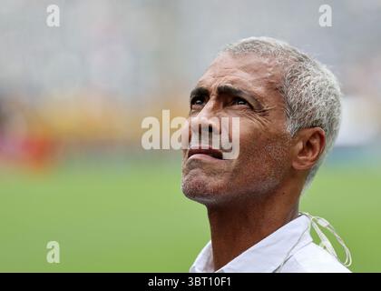 New Jersey, USA. Juli 2025. Romario beim Finale der FIFA Club-Weltmeisterschaft Chelsea gegen Paris Saint Germain im Metlife Stadium, New Jersey. Der Bildnachweis sollte lauten: David Klein/Sportimage Credit: Sportimage Ltd/Alamy Live News Stockfoto