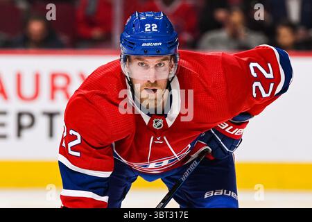 19. September 2019: Montreal Canadiens Right Wing Dale Weise (22) wartet auf ein Faceoff während des Vorsaisonspiels der Florida Panthers bei Montreal Canadiens im Bell Centre in Montreal, Quebec. David Kirouac/CSM(Credit Image: &Copy; David Kirouac/CSM via ZUMA Wire) Stockfoto