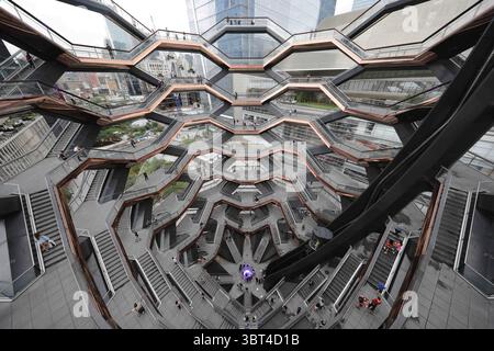 28. August 2019: Das Schiff befindet sich zwischen der 30th und 34th Street und der 10th und 11th Avenue, im Herzen von Hudson Yards, dem neuen Viertel von Manhattan (Credit Image: © Memo Garcia / Vwpics/VW Pics Via ZUMA Wire) Stockfoto
