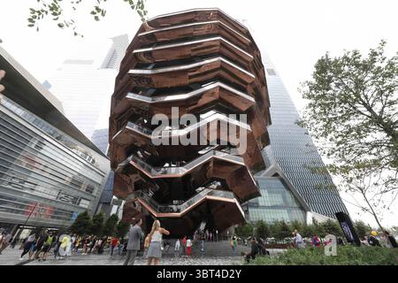 28. August 2019: Das Schiff befindet sich zwischen der 30th und 34th Street und der 10th und 11th Avenue, im Herzen von Hudson Yards, dem neuen Viertel von Manhattan (Credit Image: © Memo Garcia / Vwpics/VW Pics Via ZUMA Wire) Stockfoto