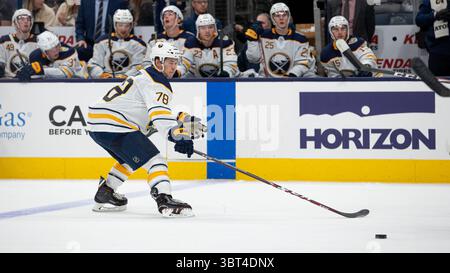 17. September 2019: Buffalo Sabres Verteidiger Jacob Bryson (78) während der NHL-Vorsaison-Action zwischen den Buffalo Sabres und den Columbus Blue Jackets in der Nationwide Arena am 17. September 2019 in Columbus, OH. Adam Lacy/CSM(Credit Image: &Copy; Adam Lacy/CSM via ZUMA Wire) Stockfoto