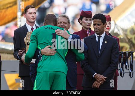 New Jersey - 13. Juli: Torhüter Robert Sanchez vom Chelsea FC während des Finalspiels der FIFA Club-Weltmeisterschaft 2025 zwischen Chelsea FC und Paris Saint-Germa Stockfoto