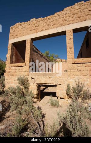 30. Mai 2007, Sego, Utah, Vereinigte Staaten: Die Geisterstadt Sego wurde 1910 als Kohlebergbaustadt im Sego Canyon gegründet, um die Eisenbahn bei Thompson Springs, fünf Meilen (8 km) in der Schlucht, zu versorgen. (Kreditbild: © Jon G. Fuller, Jr/VW Bilder via ZUMA Wire) Stockfoto