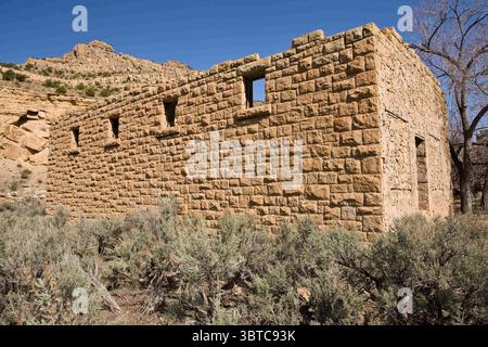 10. April 2008, Sego, Utah, Vereinigte Staaten: Die Geisterstadt Sego wurde 1910 als Kohlebergbaustadt im Sego Canyon gegründet, um die Eisenbahn bei Thompson Springs, fünf Meilen (8 km) in der Schlucht, mit Kohle zu versorgen. (Kreditbild: © Jon G. Fuller, Jr/VW Bilder via ZUMA Wire) Stockfoto