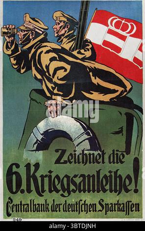 Deutschland unterzeichnen Sie das Darlehen für den Sechsten Krieg! Anonym Stockfoto