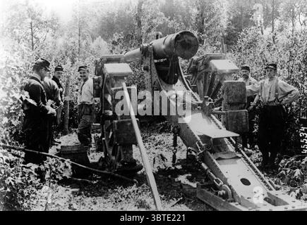 Schwere Artillerie . Stockfoto
