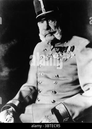 Kaiser Franz Joseph : 18. August 1830 - 21. November 1916, ältester Sohn von Erzherzog Franz Karl ( dem jüngeren Sohn des Heiligen Römischen Kaisers Franz II. ) Und seiner Frau Prinzessin Sophie von Bayern . Stockfoto
