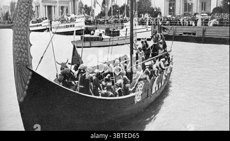 Das Wikinger Land . Teil der Feierlichkeiten zur Panama - Pacific International Exposition 1915 im Marina District von San Francisco , Kalifornien , USA . 5. Juni 1915 Stockfoto