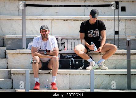 September 2020, Rom, ITALIEN: Torben Beltz beim Internazionali BNL d'Italia WTA Premier 5 Tennis Turnier 2020 (Foto: © Rob Prange/AFP7 Via ZUMA Wire) Stockfoto
