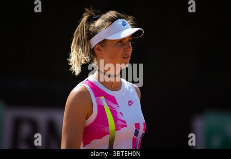 15. September 2020, Rom, ITALIEN: Elina Svitolina aus der Ukraine spielt Doppel beim Internazionali BNL d'Italia WTA Premier 5 Tennis Turnier 2020 (Foto: © Rob Prange/AFP7 Via ZUMA Wire) Stockfoto