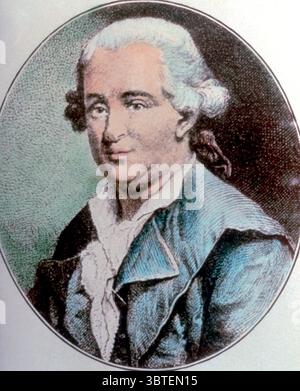 Franz Anton Mesmer, deutscher Gründer des Mesmerismus. Stockfoto