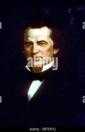 Präsident Andrew Johnson. Johnson, Andrew demokratischer Politiker der USA; Stadtrat von Greeneville, Tennessee 1828-1830; Bürgermeister von Greeneville, Tennessee 1830-1833; mitglied des Repräsentantenhauses von Tennessee 1835-1837, 1839-1841; Mitglied des senats von Tennessee 1841-1843; Repräsentant von Tennessee 1843-1853; Gouverneur von Tennessee 1853-1857; Senator von Tennessee 1857-1862, 1875; Militärgouverneur von Tennessee 1862-1865; Vizepräsident von US 1865; 17. Präsident von US 1865-1869; versuchte, eine nachsichtige Wiederaufbaupolitik zu verfolgen, wie sie Abraham Lincoln vorstellte, aber weitgehend durch Opposition verhindert wurde Stockfoto
