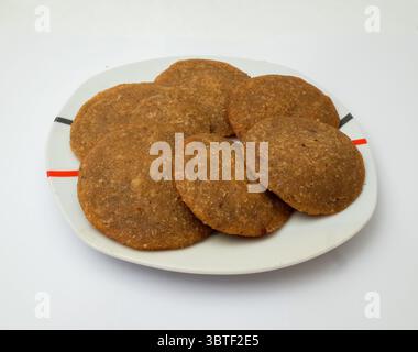 Nahaufnahme des traditionellen ramadan-Gerichts Samosa Stockfoto