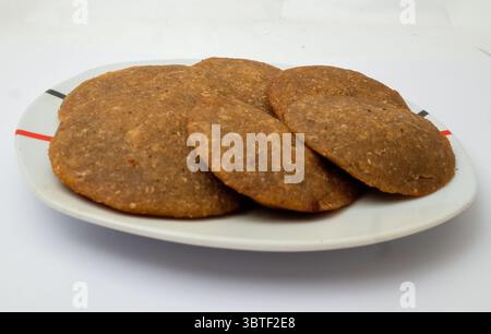 Nahaufnahme des traditionellen ramadan-Gerichts Samosa Stockfoto
