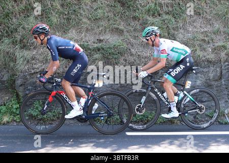 TOUR DE FRANCE 2020- UCI Cycling World Tour unter Virusausbruch. Etappe 17. Von Grenoble nach Meribel am 16. September 2020, Grenoble, Frankreich. . (Foto: Pierre Teyssot/ESPA-Images)(Credit Image: &Copy; ESPA Photo Agency/CSM via ZUMA Wire) Stockfoto