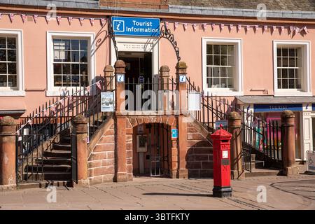 Großbritannien, England, Cumbria, Carlisle, Green Market, nur wenige Schritte bis zum Touristeninformationszentrum im Alten Rathaus, Stockfoto