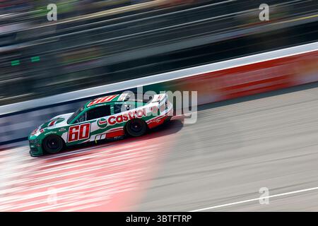 Brooklyn, Mi, USA. Juni 2025. RYAN PREECE (60) aus Berlin, CT kämpft um die Position während des FireKeepers Casino 400 in Brooklyn, MI. (Kreditbild: © Walter G. Arce Sr./ASP via ZUMA Press Wire) NUR REDAKTIONELLE VERWENDUNG! Nicht für kommerzielle ZWECKE! Stockfoto