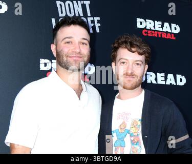 Glendale, USA. Juli 2025. LOS ANGELES - 12. JUL: Garrett Bär, Brandon Bär beim Don't Log Off Special Screening in Laemmle Glendale am 12. Juli 2025 in Glendale, KALIFORNIEN (Foto: Katrina Jordan/SIPA USA) Credit: SIPA USA/Alamy Live News Stockfoto