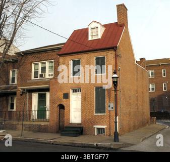 4. Februar 2011, Baltimore, MD, USA: Das Edgar Allan Poe House and Museum, in den letzten Jahren. (Kreditbild: © TNS via ZUMA Wire) Stockfoto
