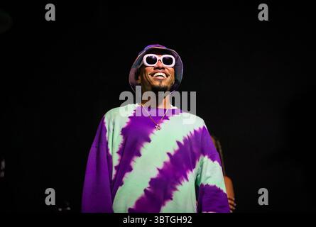 Oktober 2019, Atlanta, GA, USA: ATLANTA, GEORGIA - 13. OKTOBER: Anderson .Paak tritt am 2. Tag des AFROPUNK Music Festivals am 13. Oktober 2019 im Atlanta 787 WINDSOR auf. Foto: Ryan Fleisher/imageSPACE Anderson Paak (Kreditbild: © Imagespace via ZUMA Wire) Stockfoto