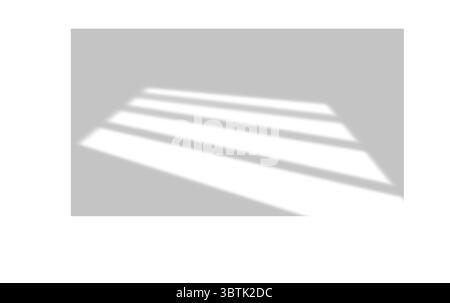 Schatten von Fenstern, Öffnungen und tropischen Pflanzen. Hochwertige Schatten. Vektorabbildung Ai- und EPS-Datei. Stock Vektor