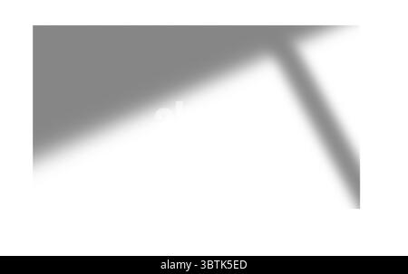 Schatten von Fenstern, Öffnungen und tropischen Pflanzen. Hochwertige Schatten. Vektorabbildung Ai- und EPS-Datei. Stock Vektor