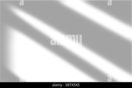 Schatten von Fenstern, Öffnungen und tropischen Pflanzen. Hochwertige Schatten. Vektorabbildung Ai- und EPS-Datei. Stock Vektor