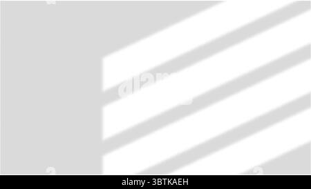 Schatten von Fenstern, Öffnungen und tropischen Pflanzen. Hochwertige Schatten. Vektorabbildung Ai- und EPS-Datei. Stock Vektor